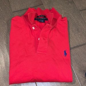 Red Ralph Lauren Golf Polo Top